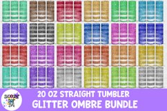 Glitter Ombre Straight Tumbler Wrap Sublimation Bundle Product Image 1