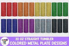 Men's Tumbler Metal Plate with Color Tumbler Wrap Product Image 1