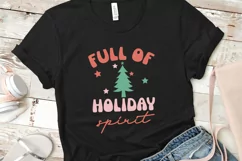 Full of Holiday Spirit Svg, Christmas Svg, Christmas Tree Product Image 1