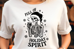 Full of Holiday Spirit Sarcastic Christmas SVG Product Image 2