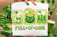 St Patrick's Day PNG, Full Of Luck PNG, Lucky Day PNG, Irish Product Image 2