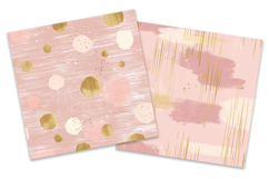 Blush Gold Abstract Digital Paper Pack Product Image 2