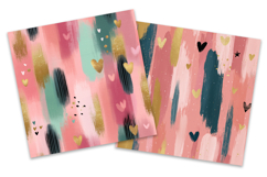 Brushstroke Hearts Vol 2 Digital Paper Pack Product Image 3