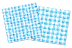 Blue Gingham Digital Paper Pack Product Image 2