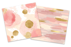 Blush Gold Luxe Abstract Digital Paper Pack Product Image 2