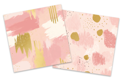 Blush Floral Gold Digital Paper Pack Product Image 2