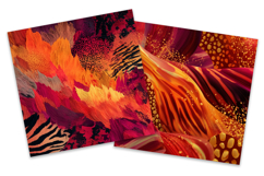 Sunset Animal Texture Digital Paper Product Image 2