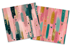Brushstroke Hearts Vol 2 Digital Paper Pack Product Image 2