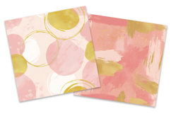 Blush Botanical Gold Digital Paper Pack Product Image 2
