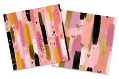 Brushstroke Love Digital Paper Pack Product Image 3