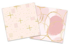 Blush Abstract Gold Digital Paper Pack Product Image 3