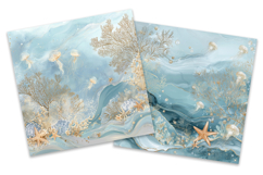 Graceful Seas Digital Paper Pack Product Image 3