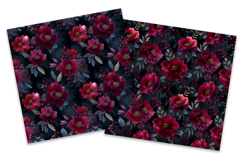 Moody Winter Floral Digital Paper Pack Product Image 3