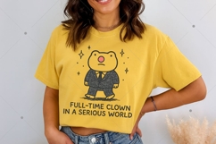 Full Time Clown in a Serious World PNG, Funny Clown Nose Product Image 2