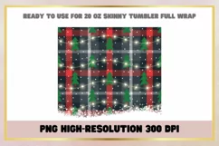 20 Oz Skinny Tumbler Christmas Light Sublimation Product Image 2