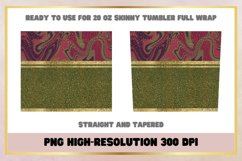 Christmas Mable Gold 20 Oz Skinny Tumbler sublimation Product Image 2