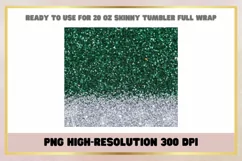Christmas Emerald green 20 oz Skinny Tumbler Sublimation Product Image 2