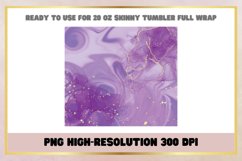 Purple Watercolor 20 oz Skinny Tumbler Sublimation Wrap Product Image 2
