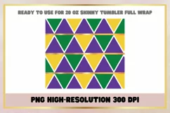 20 oz Skinny Geometric Tumbler Sublimation Wrap Product Image 2