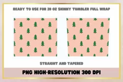 Christmas Trees 20 Oz Skinny Tumbler sublimation Wrap Product Image 2