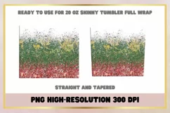 20 oz Skinny Tumbler Christmas Glitter Product Image 2
