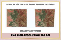 Liquid Marble Christmas Glitter 20 Oz Skinny Tumbler Wrap Product Image 2