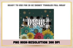 Flower Mom 20 oz Skinny Tumbler Wrap Product Image 2