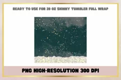 Christmas green glitter 20Oz Skinny Tumbler Sublimation Product Image 2