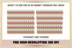 Christmas Trees 20 Oz Skinny Tumbler sublimation Product Image 2