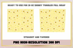 Daisy Flowers 20 Oz Skinny Tumbler sublimation Product Image 2