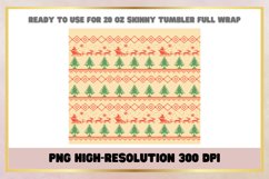 Knitted Christmas 20 oz Skinny Tumbler Wrap Sublimation Product Image 2