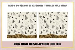 Christmas Glitter 20 oz Skinny Tumbler Wrap Sublimations Product Image 2