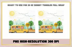 20 oz Skinny Tumbler Camping Sublimation Wrap Product Image 2