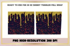 Christmas Dripping 20 oz Skinny Tumbler Sublimation Wrap Product Image 2