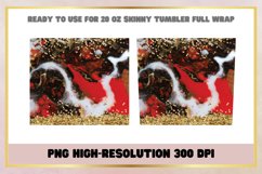 Christmas Marble 20 oz Skinny Tumbler Sublimation Wrap Product Image 2