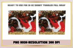 Christmas Marble 20 oz Skinny Tumbler Sublimation Wrap Product Image 2