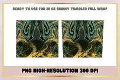 Marble Glitter 20 oz Skinny Tumbler Wrap Sublimations Product Image 2
