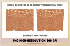 Christmas Light 20 Oz Skinny Tumbler sublimation Product Image 2
