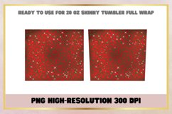 Christmas Leopard 20 oz Skinny Tumbler Sublimation Wrap Product Image 2