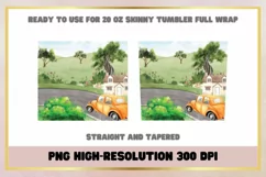 20 Oz Skinny Tumbler Landscapes Sublimation Product Image 2