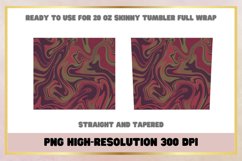 Liquid Marble Purple and Gold 20 Oz Skinny Tumbler Wrap Product Image 2