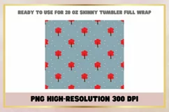Christmas Trees 20 oz Skinny Tumbler Sublimation Product Image 2