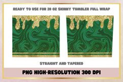 Christmas Mable Gold 20 Oz Skinny Tumbler sublimation Product Image 2