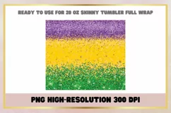 20 oz Skinny Glitter Tumbler Sublimation Wrap Product Image 2
