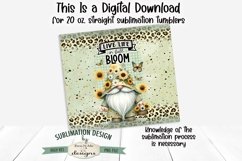 Live Life In Full Bloom Gnome 20oz Seamless Tumbler Wrap Product Image 2