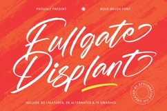 Fullgate Displant - Bold Brush Font Product Image 1