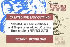 Peeking Calf SVG | Comic Animal SVG | Funny Animals SVG Product Image 3