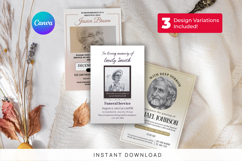 Editable Funeral Invitation Canva Template Product Image 10