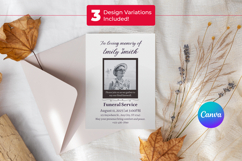 Editable Funeral Invitation Canva Template Product Image 9