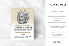 Editable Funeral Invitation Canva Template Product Image 7